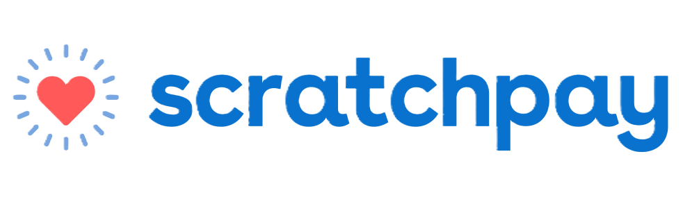Scratchpay logo, heart blue Scratchpay logo